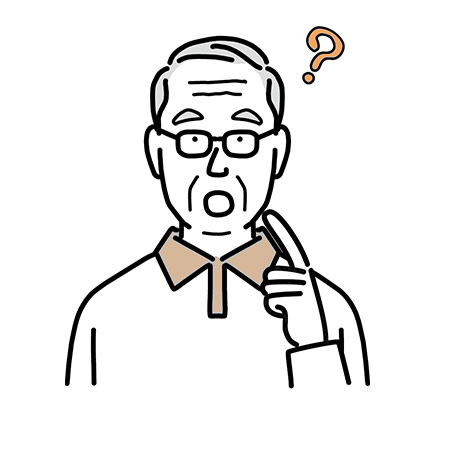 物忘れ、日付や場所が分からない